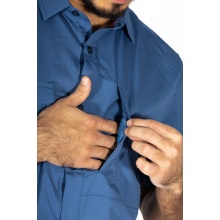 Maul Short Sleeve Shirt Cordoba 3XT (Stretch, breathable, comfortable fit) blue Men